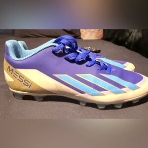 Adidas Messi Cleats - Blue and Gold